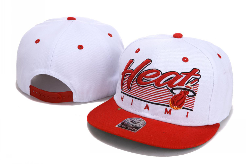 Miami Heat 47Brand Snapback Hat NU03